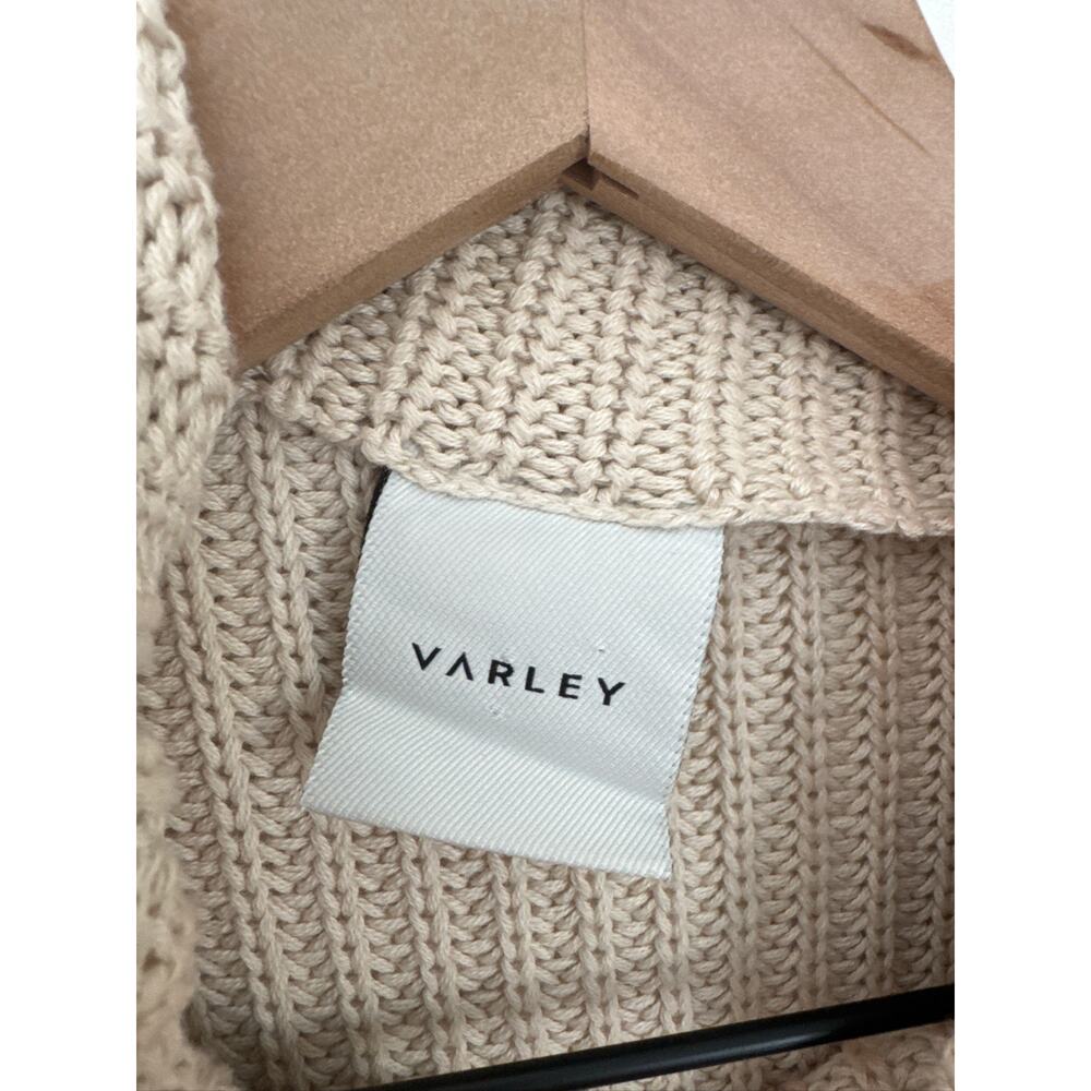 Varley Cream and Gray Sweater Cardigan - Picture 3 of 8